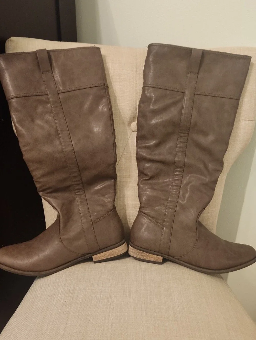 Rampage Taupe Over-the-Knee Slouch Boots